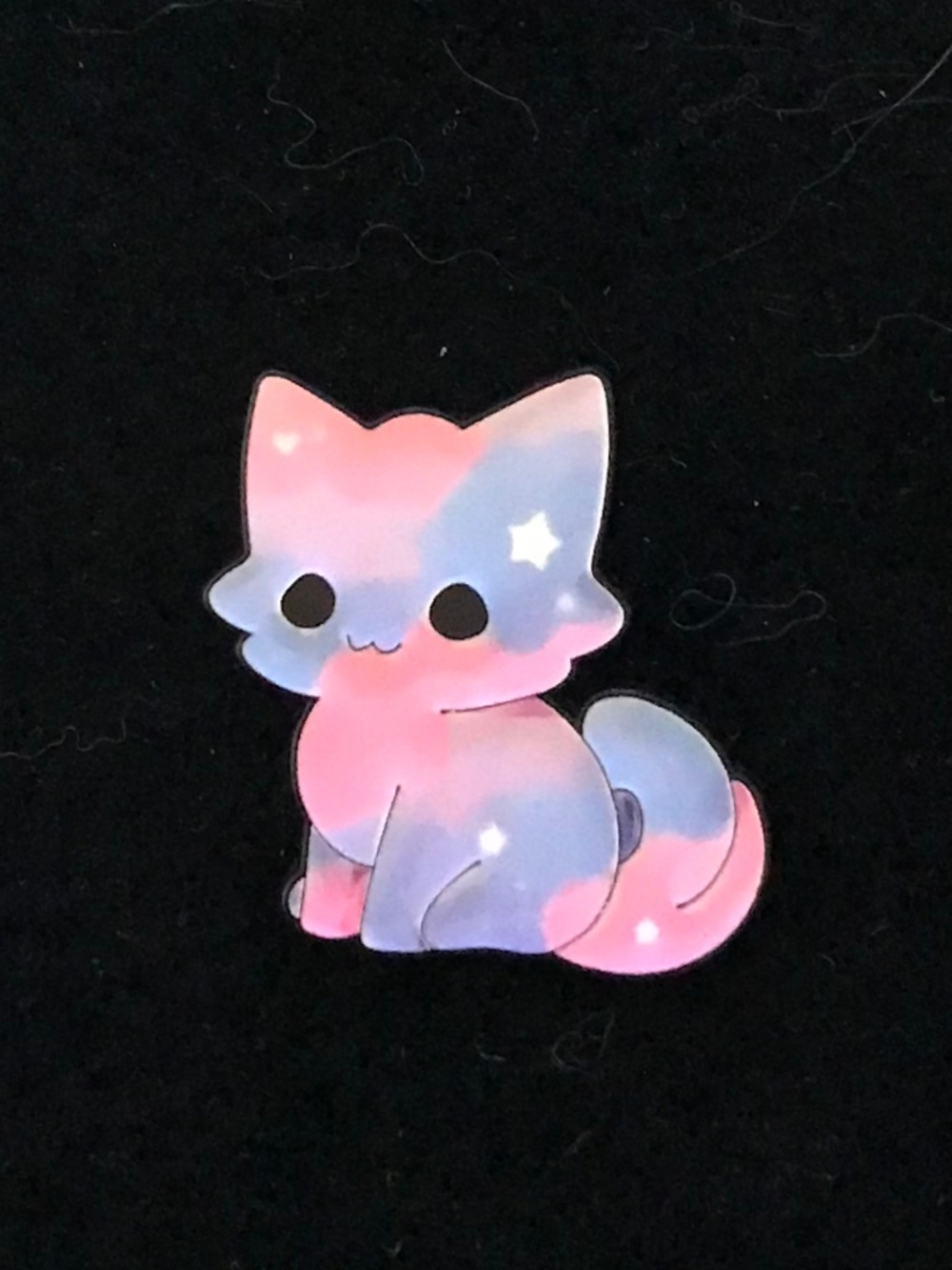 NWOT pink and blue cosmic cat pin (pins: 1/$12, 2/$20)